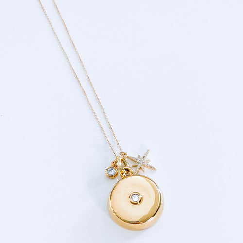 Gold Crystal Pendant Replacement Charm