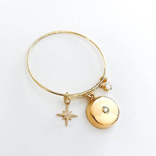 Gold Star Burst Charm Replacement Bracelet