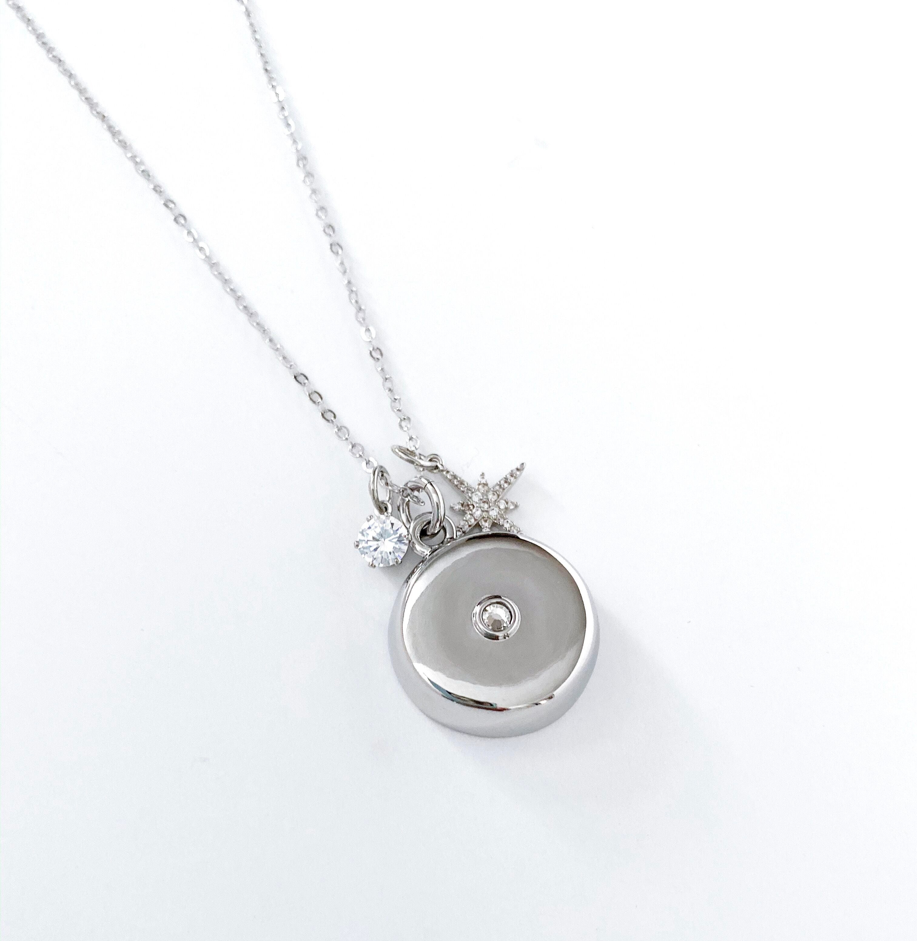 Silver Crystal Pendant Replacement Charm