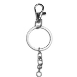 Smart Jewelry Personal Safety Panic Device for Emergency - invisaWear - Silver Keyring