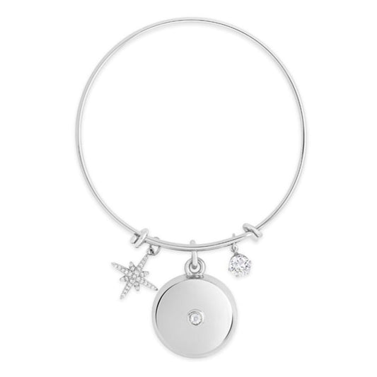 Silver Star Burst Charm Replacement Bracelet