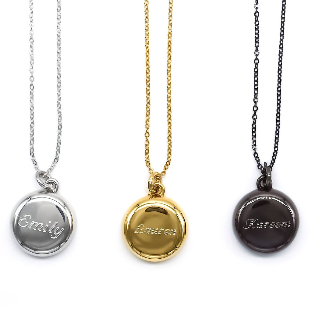 Custom Engraved Necklace Sterling Silver - Main Image