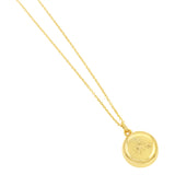 Rose Engraved Necklace - Sterling Silver