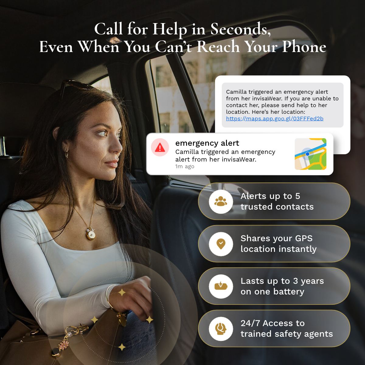 invisaWear Safety Charm