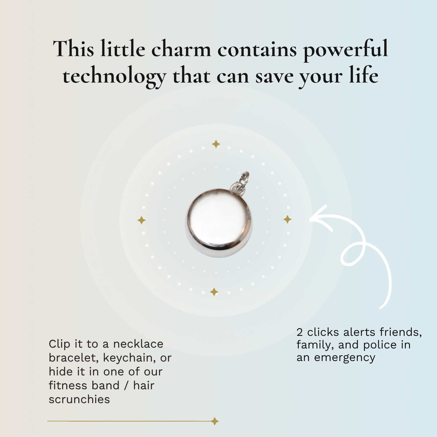 invisaWear Safety Charm