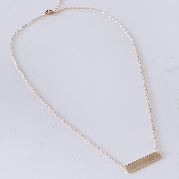 Rose gold bar sales necklace canada