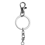 Smart Jewelry Personal Safety Panic Device for Emergency - invisaWear - Silver Keyring